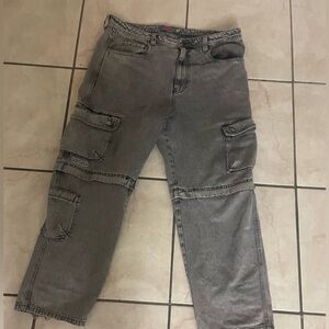 Size 38 grey empires lightly used pre distressed